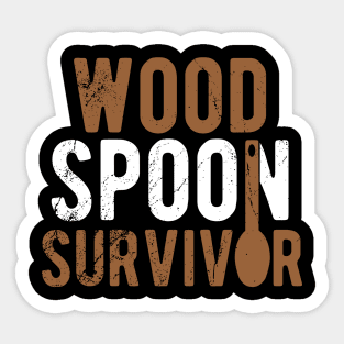 Wood Spoon Survivor Sticker